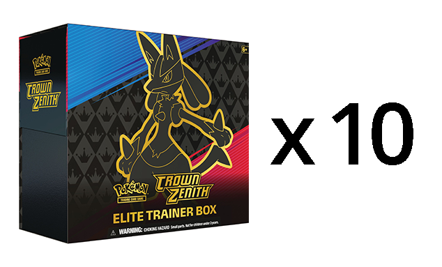 Pokemon Crown Zenith Elite Trainer Box CASE (10 Elite Trainer 